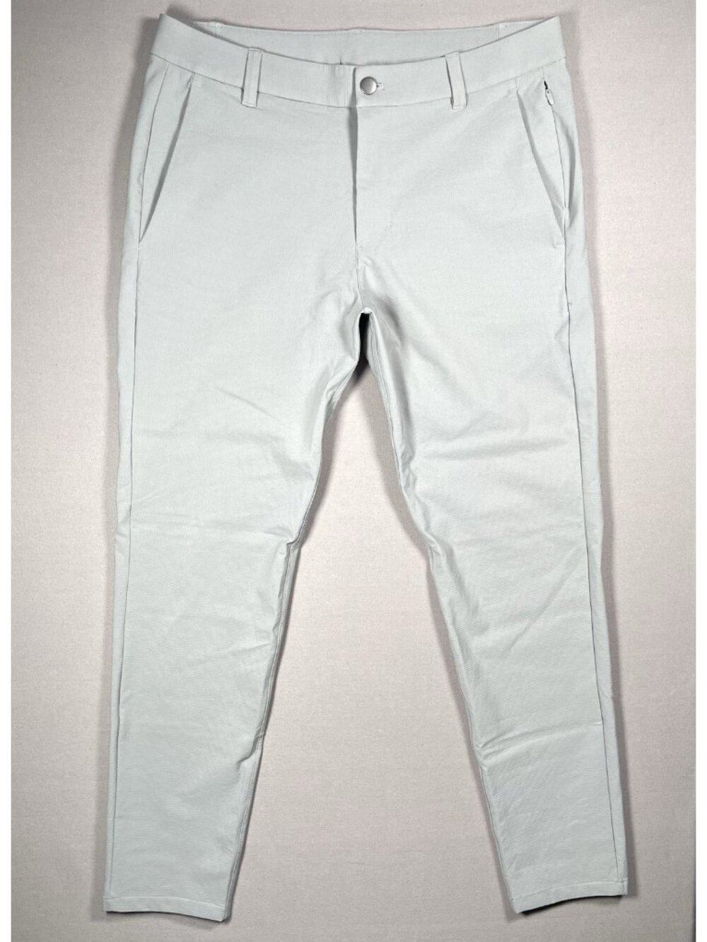 Lululemon Commission Wool Blend Slim Fit Gull Grey Pants - Men Size 33 X 31